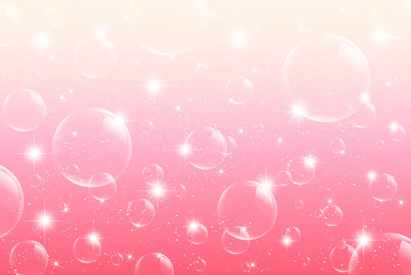 Весенние розовые пузыри — стоковый вектор