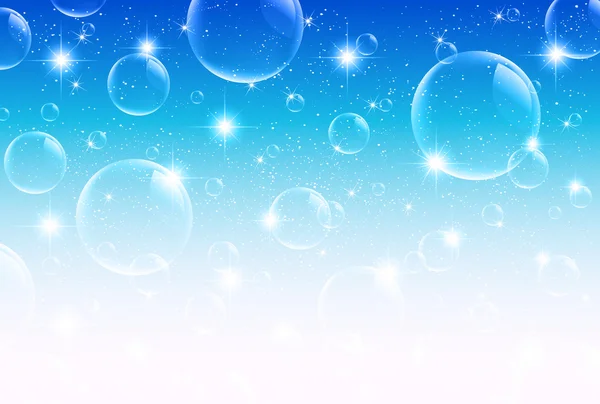 Sky sea soap bubble — Stockvector