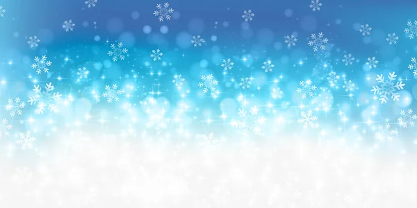 雪のクリスマスの背景 — ストックベクタ