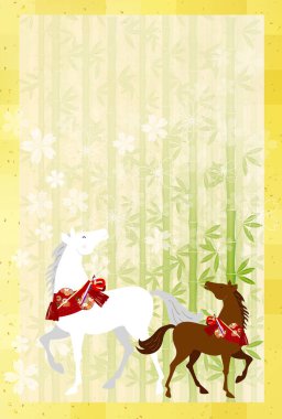 Öğlen Kartı Oriental Zodiac İşaret Arkaplanı