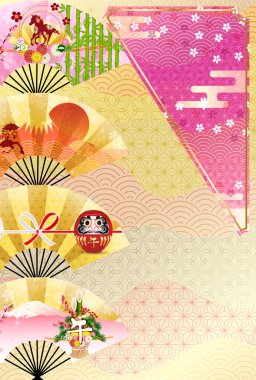 Öğlen Kartı Oriental Zodiac İşaret Arkaplanı