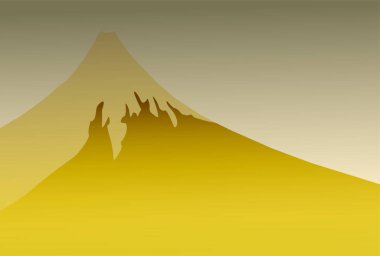 Fuji Japon Şablonu Nişan Arkaplanı