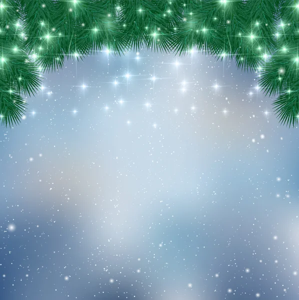 Noël fond de neige — Image vectorielle