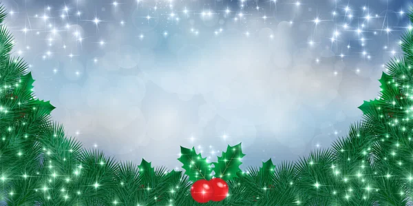 Fir χριστουγεννιάτικο δέντρο φόντο — Διανυσματικό Αρχείο