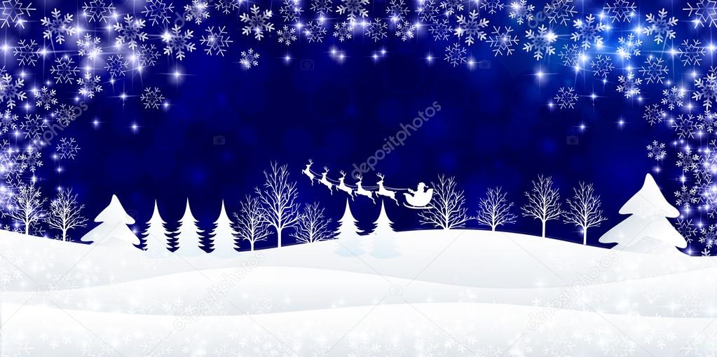 Christmas snow background