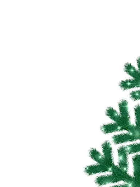 Kerstmis fir tree achtergrond — Stockvector