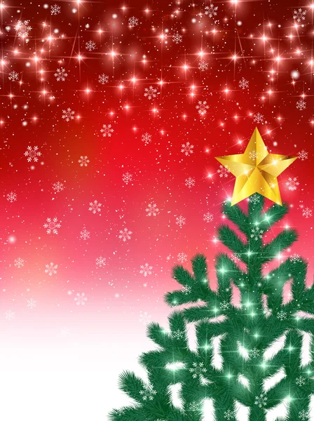 Christmas fir tree background — Stock Vector