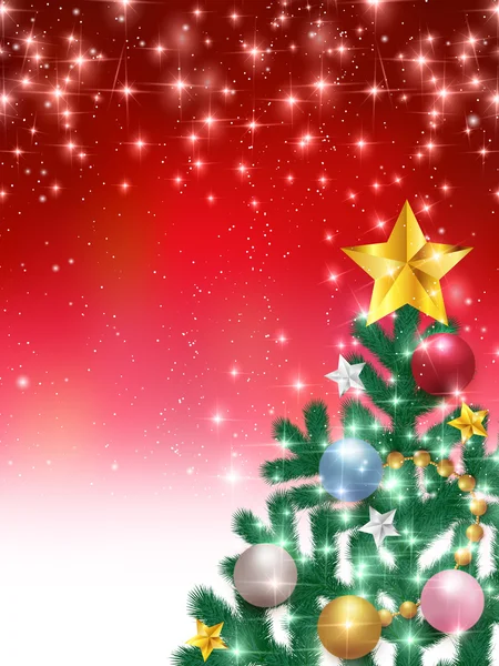 Arrière-plan sapin de Noël — Image vectorielle