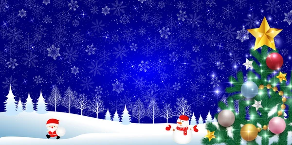 Sapin de Noël Père Noël — Image vectorielle