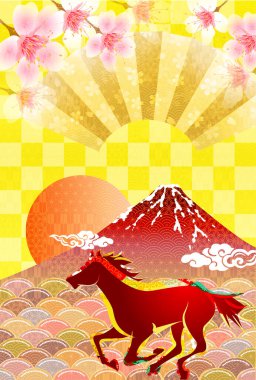 Öğlen Kartı Oriental Zodiac İşaret Arkaplanı