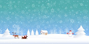 Karlı Noel kış ışığı arka planı