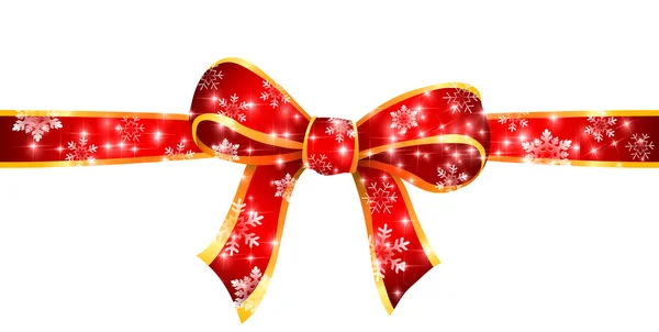 Christmas ribbon background — Stock Vector