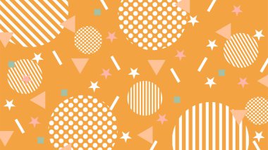 Pop Turuncu Soyut Desen Arkaplanı