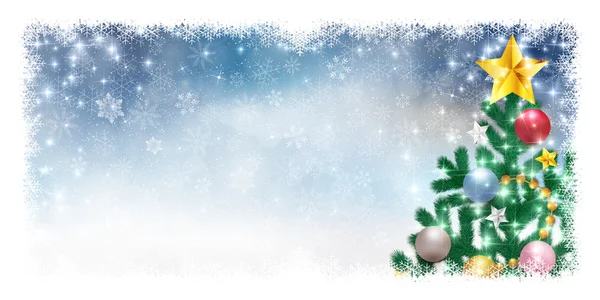 Fondo de Navidad de nieve — Archivo Imágenes Vectoriales