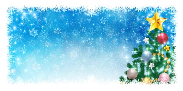 Snow Christmas background — Stock Vector