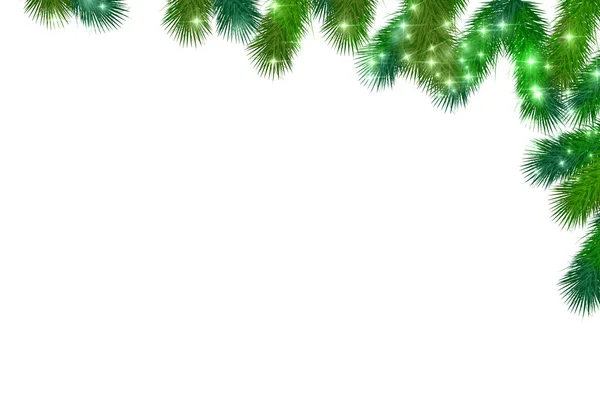 Fondo de abeto de Navidad — Vector de stock