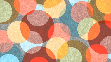 Çember Renkli Soyut Desen Arkaplanı