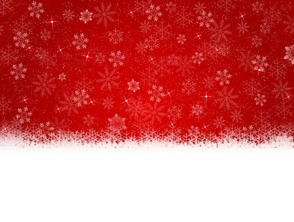 Nieve Navidad copo de nieve fondo — Vector de stock