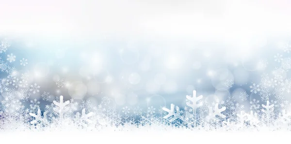 Snow Christmas winter background — Stock Vector