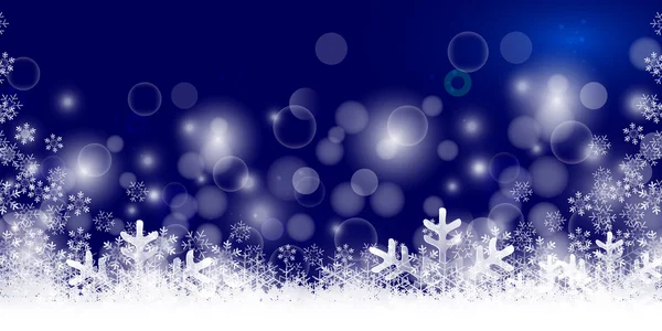 Snow Christmas winter achtergrond — Stockvector