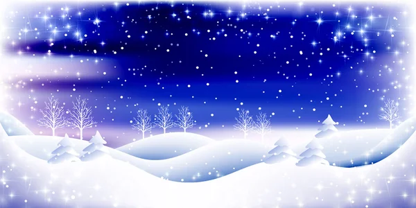 Snow Christmas winter achtergrond — Stockvector