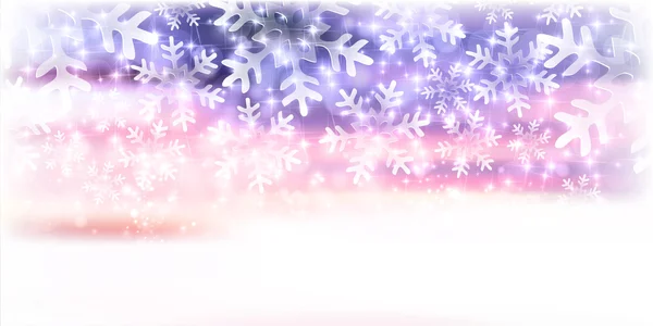 Snow Christmas winter achtergrond — Stockvector