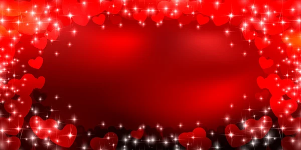 San Valentino Cuore sfondo luce — Vettoriale Stock