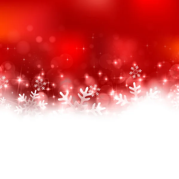 Snow Christmas lichte achtergrond — Stockvector