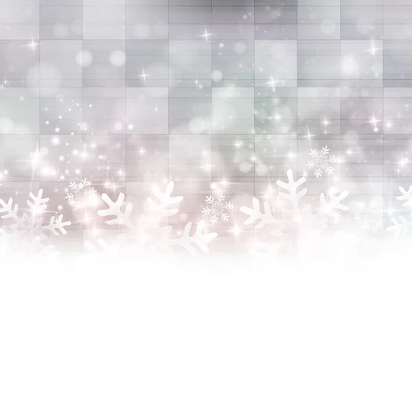 Snow jul ljus bakgrund — Stock vektor