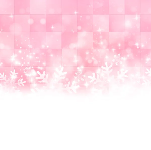 Schnee Weihnachten Licht Hintergrund — Stockvektor