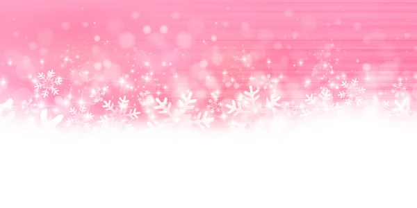 雪圣诞灯光背景 — 图库矢量图片