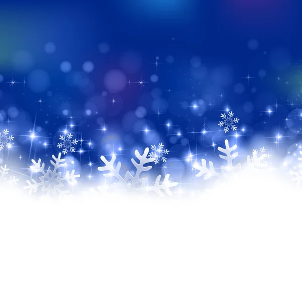 Fond lumière de Noël neige — Image vectorielle