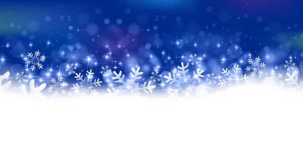 Schnee Weihnachten Licht Hintergrund — Stockvektor