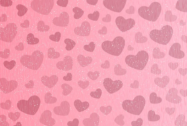 Valentine Heart pink background — Stock Vector