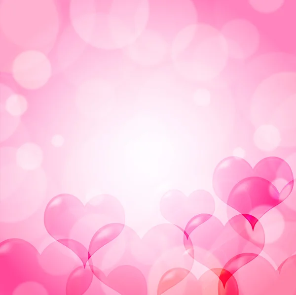 Corazón de San Valentín fondo rosa — Archivo Imágenes Vectoriales