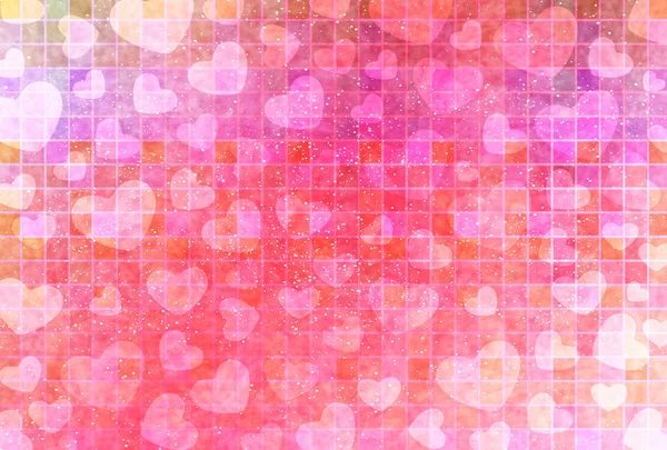 Corazón de San Valentín fondo rosa — Vector de stock