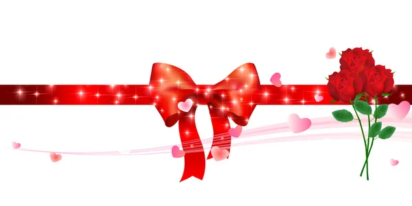 Valentine Heart fond rose — Image vectorielle