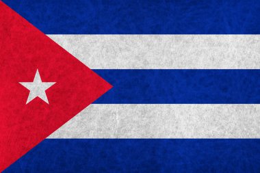 Küba ulusal bayrak ülke bayrağı