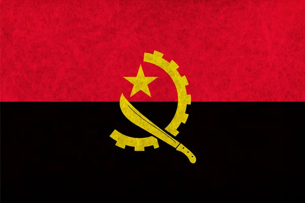 Angola bandera nacional bandera del país — Archivo Imágenes Vectoriales