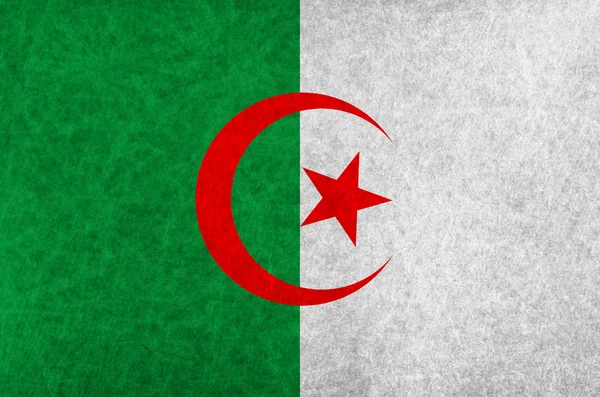 アルジェリア国旗国旗 — ストックベクタ
