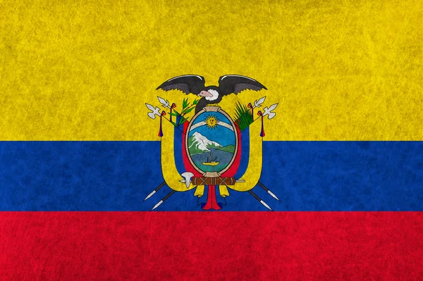 Ecuador nemzeti lobogó szerinti ország lobogója — Stock Vector