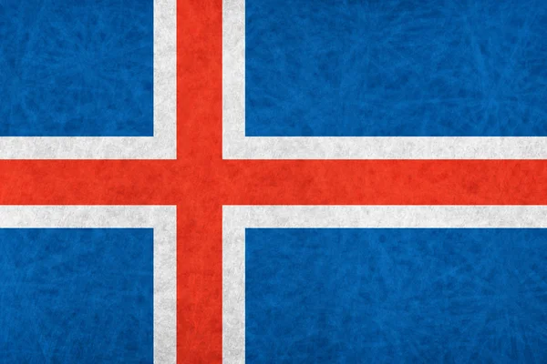 Flaga kraju Flaga narodowa Islandii — Wektor stockowy