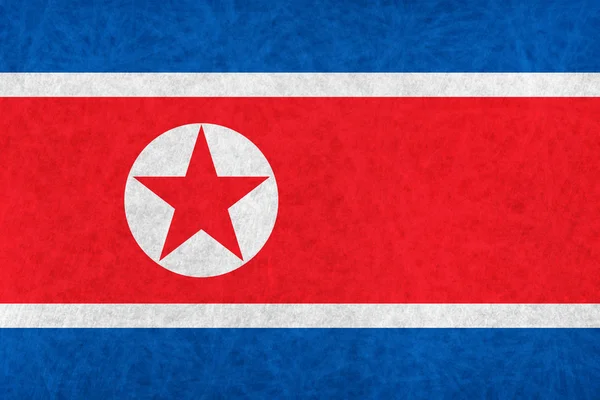 Bandeira do país da bandeira nacional da Coreia do Norte — Vetor de Stock
