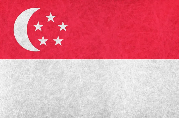Bandiera nazionale Singapore — Vettoriale Stock