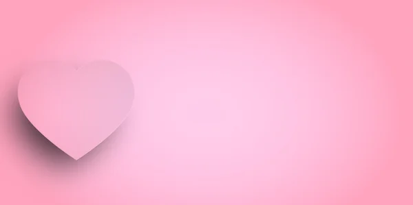 Valentine hjärta rosa bakgrund — Stock vektor