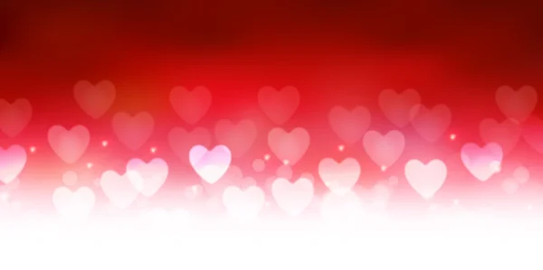 San Valentín Corazón luz fondo — Vector de stock