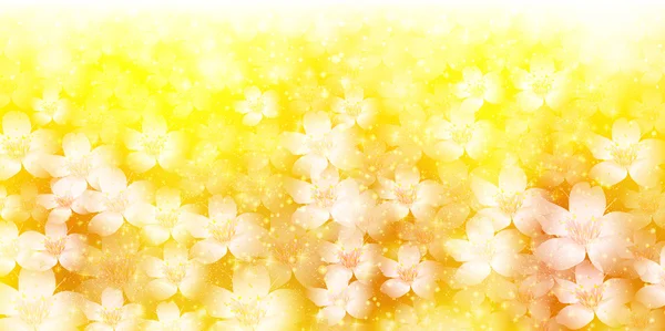 Primavera Fiori di ciliegio sfondo — Vettoriale Stock