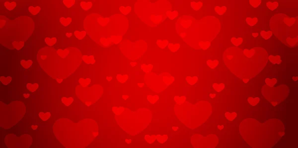 Valentine Heart red background — Stock Vector