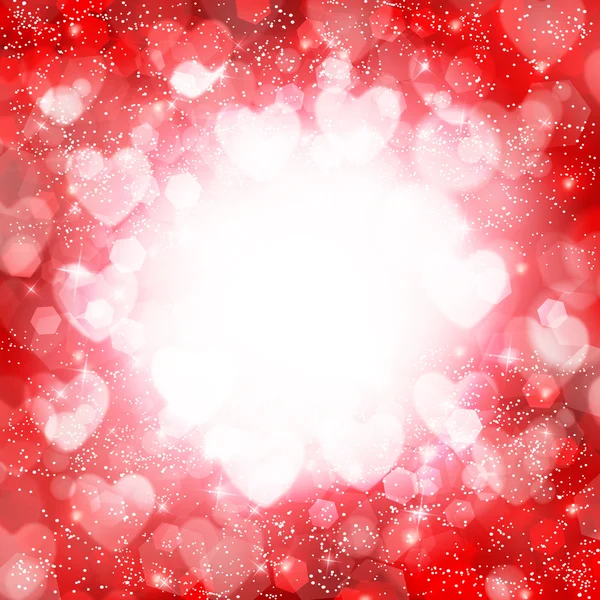 San Valentín Corazón luz fondo — Archivo Imágenes Vectoriales