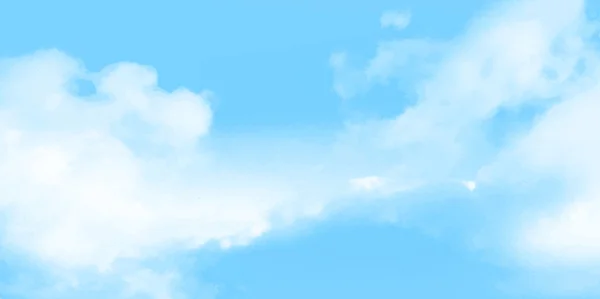 Cielo nubes paisaje fondo — Vector de stock